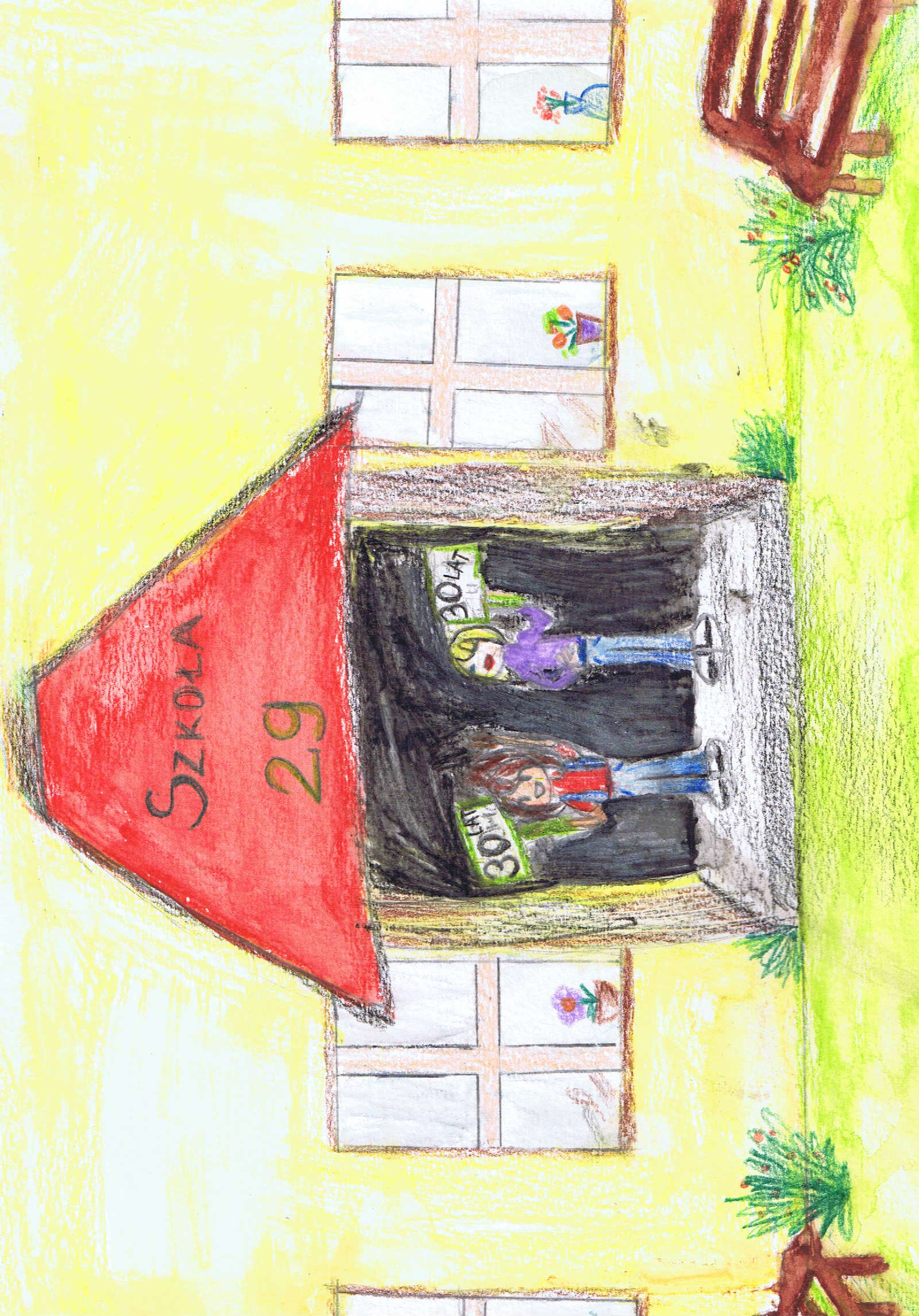 kartka na XXX - lecie szkoły