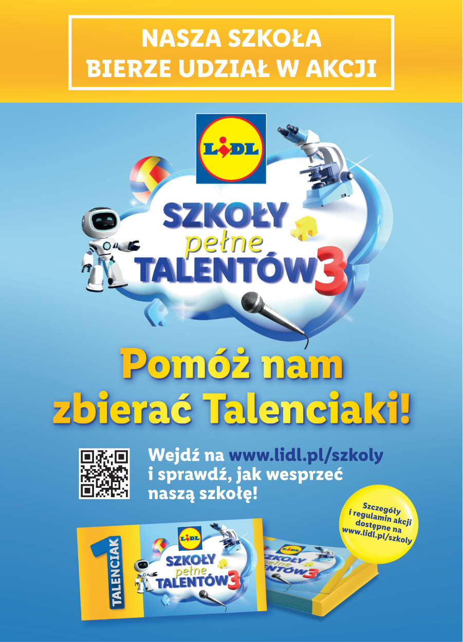 plakat akcji Szkoła pełna talentów